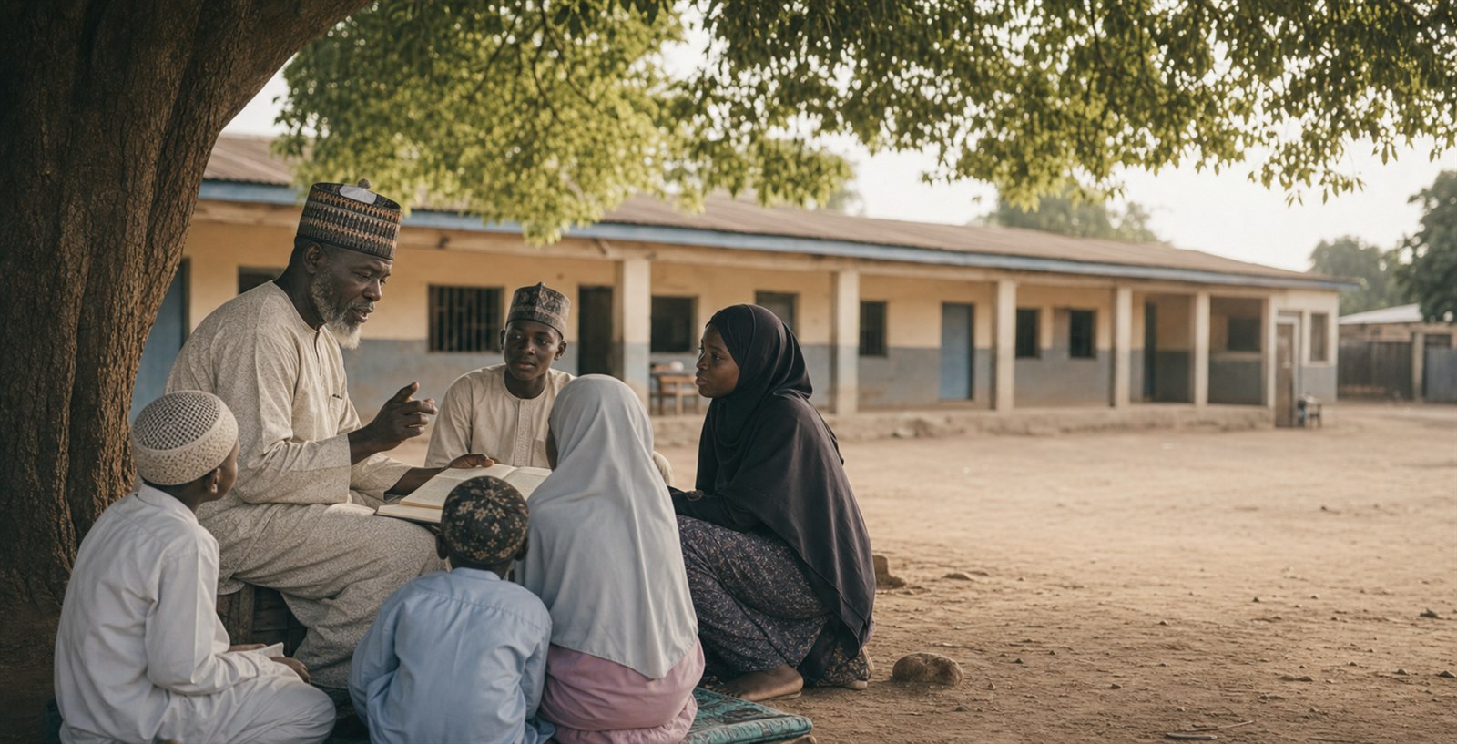 A rooted waqf asset extending benefit to education, healthcare, water, and community life